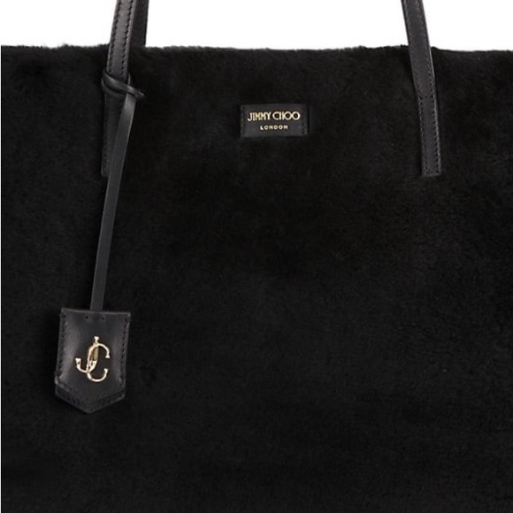JIMMY CHOO  Nine2Five Calf Hair & Leather  Tote Bag - Picture 5 of 8